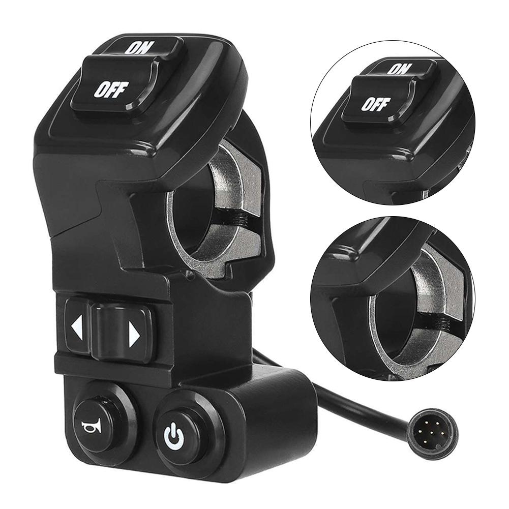 Electric Waterproof Scooter Turn Horn Switch Steering Horn Button Key Handlebar Toggle Switch for Kukirin G2Pro/G2ProDB/G2Max