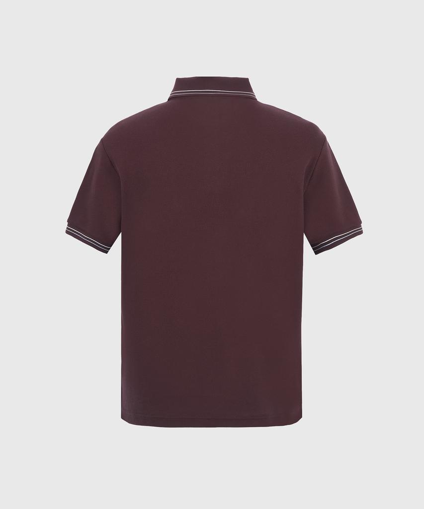 DUVETICA Sapada (Wine) (Men'S Short-Sleeve Polo Shirt)