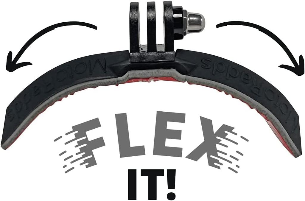 MotoRadds FLEX Slim Helmet Chin Mount Fits All Helmets GoPro Compatible Accessory - - [Genuine Product]