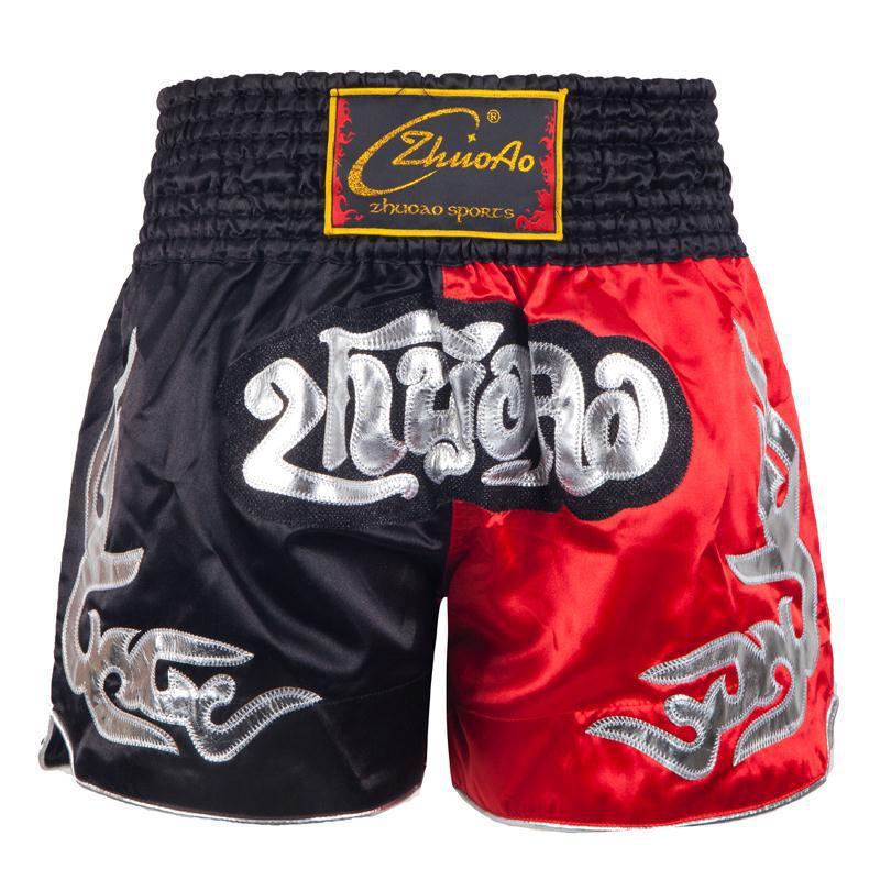 Breathable Muay Thai Shorts Cycling Jersey Training Fight Satin Unisex