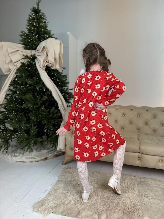 Girls’ Warm Dress – Soft Brushed Knit with Back Snap, Elegant & Comfy, Demi-season, 6004-024 HC