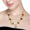 Necklace Bio-Tourmaline Quartz 14 Ct Gold Plated Jewelry 18-20''