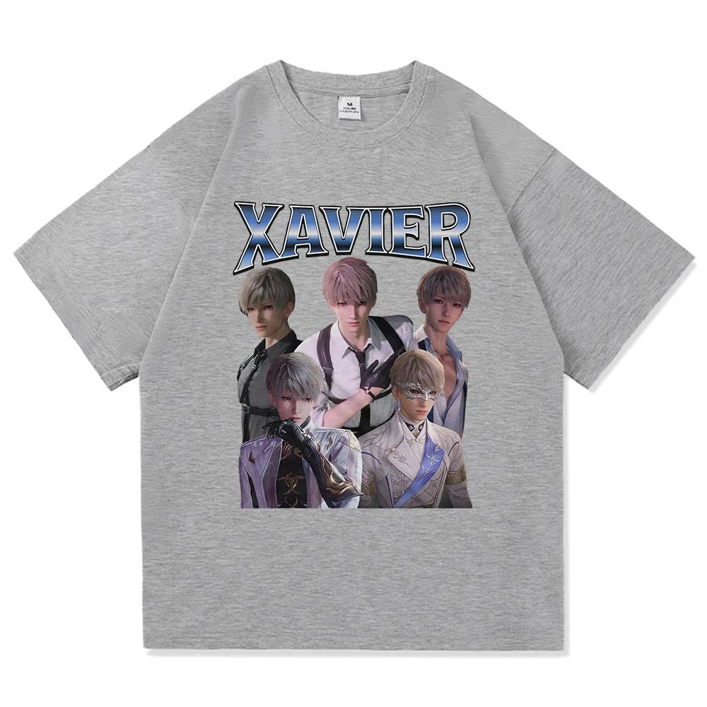 Xavier Love and Deepspace T Shirt Fashion Women Harajuku Aesthetic Graphic T-Shirt Unisex Vintage Tees Shirts