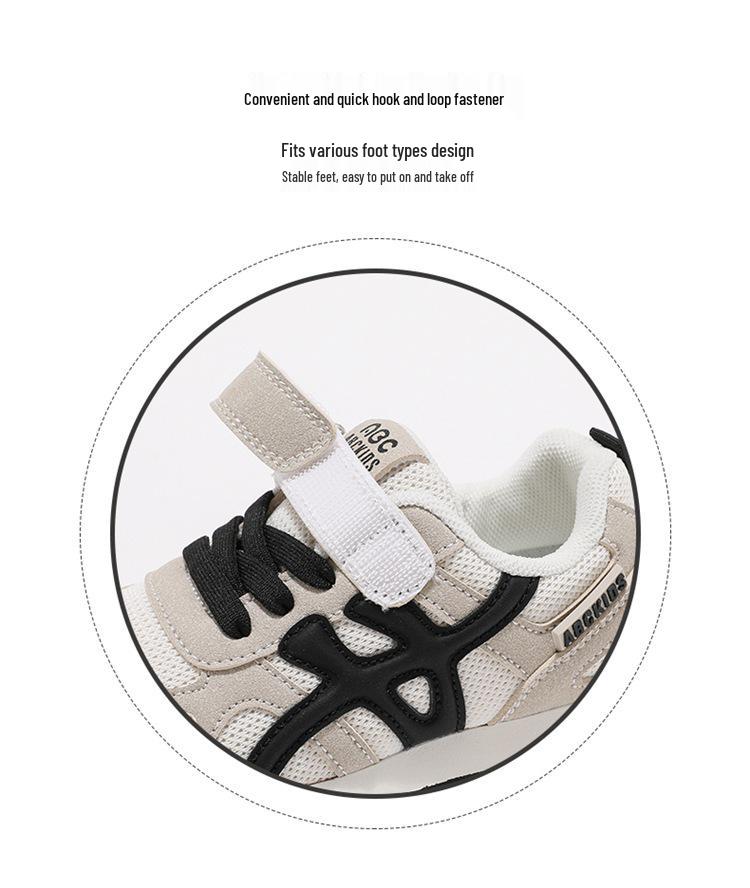 ABCkids5937 Velcro Spring/Autumn Sneakers for Kids - Soft Sole Casual Shoes for Boys & Girls