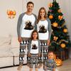 Halloween Tag Drucke Familie Passend Langarm Tops+Hosen Set Familie Passende Sets