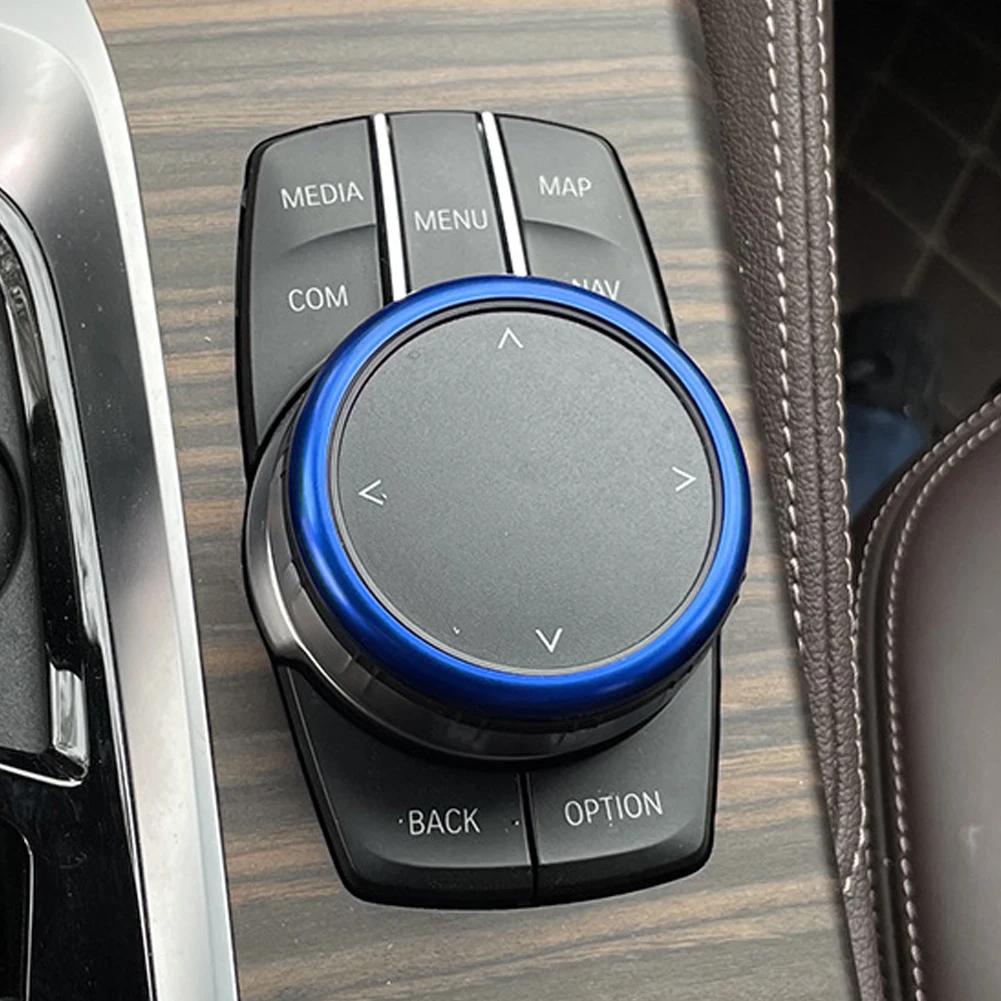 Red Aluminum Ring Center Console IDrive Multimedia Controller Knob Ring for -BMW 1 2 3 4 5 6 7 Series X3 X4 X5 X6