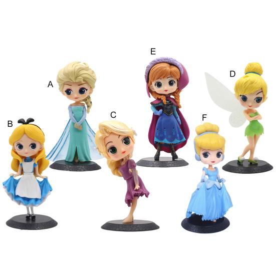 Action Figure Skin-friendly Exquisite Craft PVC Disney Princess Figurine Model Statue for Children