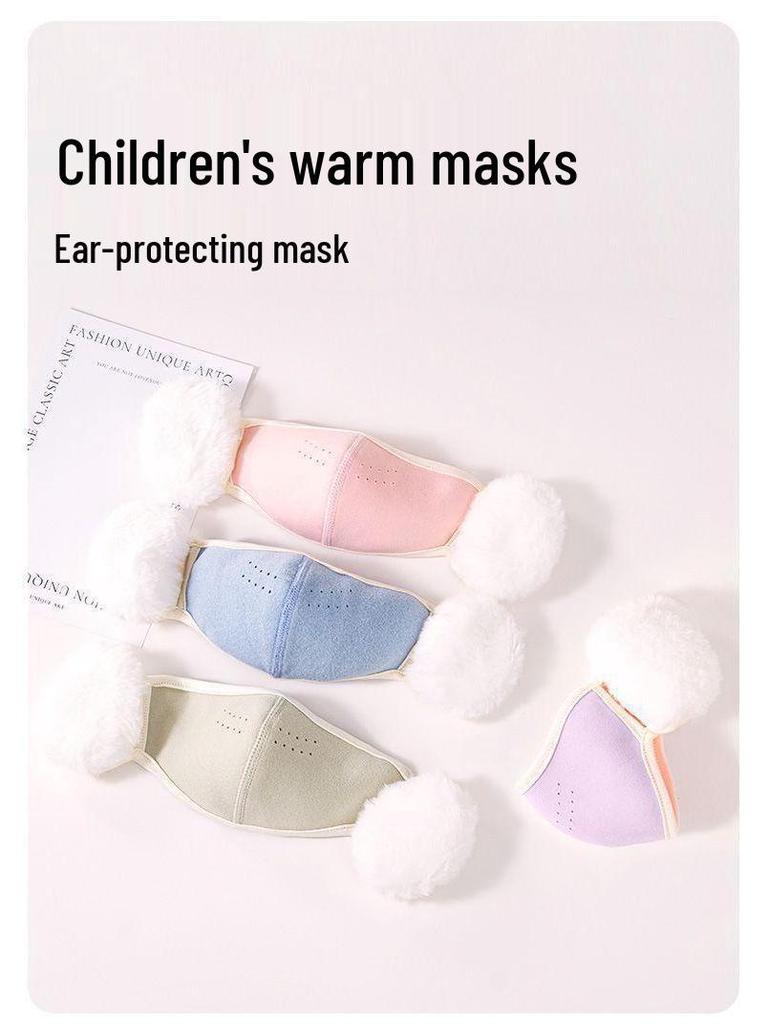 New Dual-Function Ear Protection Mask: Cozy & Cute Wind/Dust Defense for Fall & Winter