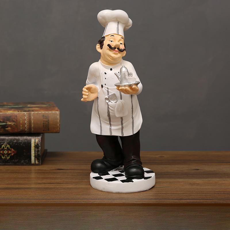 Chef Model Decoration Home Living Room Cake Shop Cafe Table Decoration