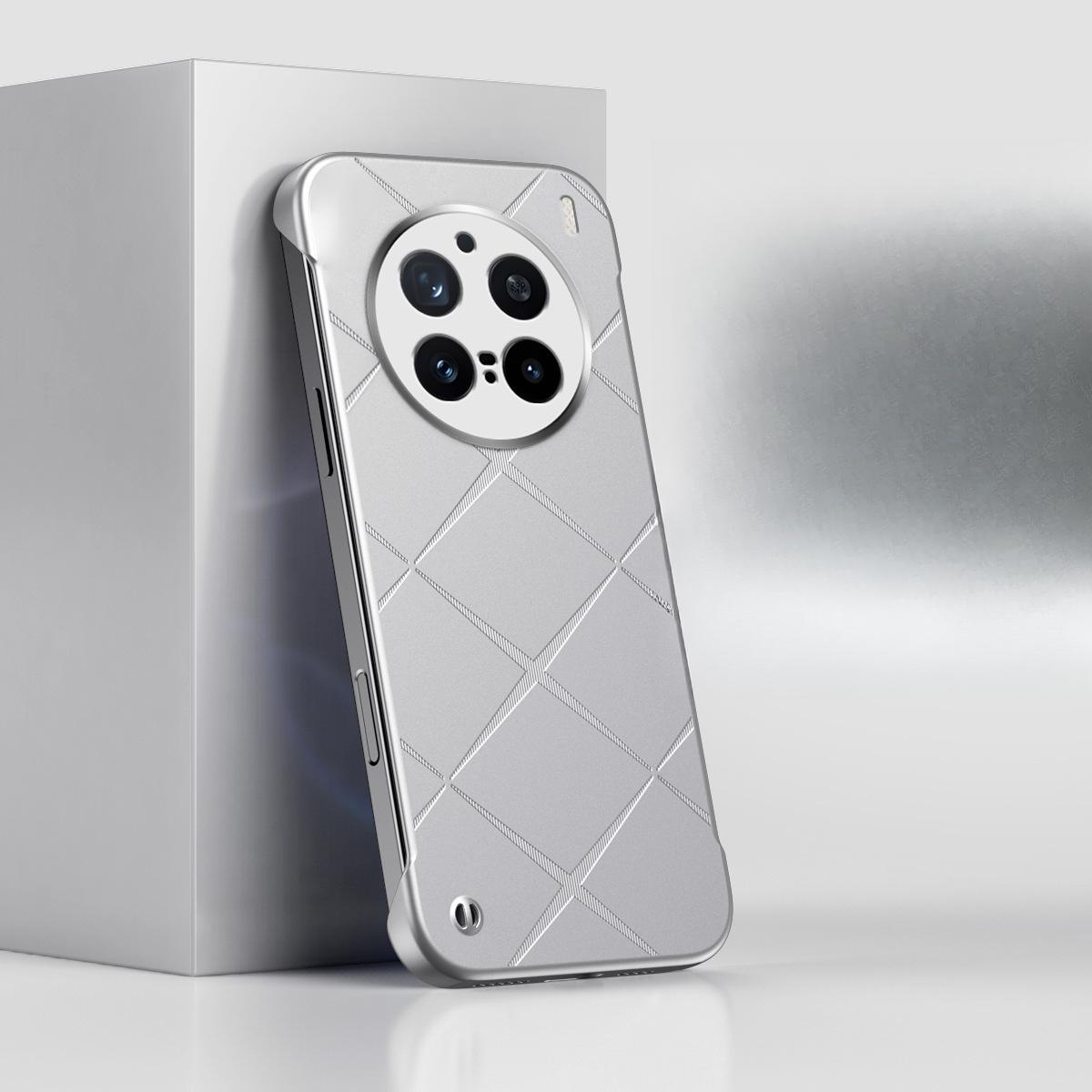 

Huawei Mate70Pro Borderless Starlight Phone Case, Plain Leather Magic7p Checkered P60 Anti-drop Case X60 Nova11 білий