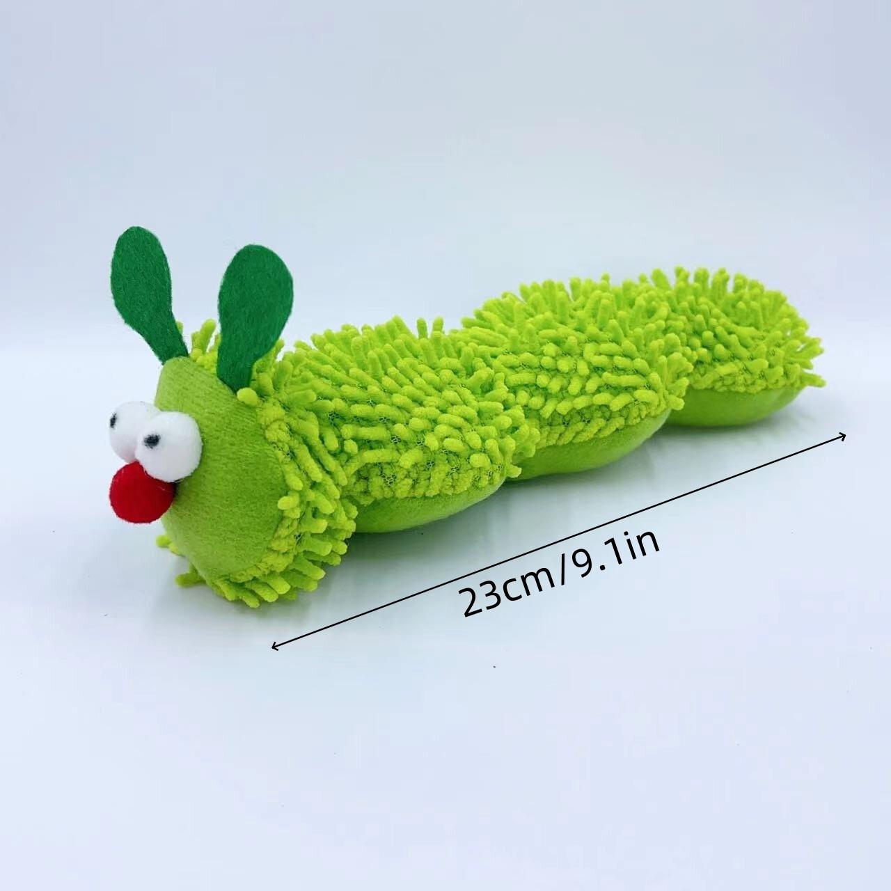 

Товары для животных Плюшевая игрушка для кошек в форме гусеницы Содержит кошачью мяту Самоудовлетворение Снятие скуки Интерактивная игра зелёный