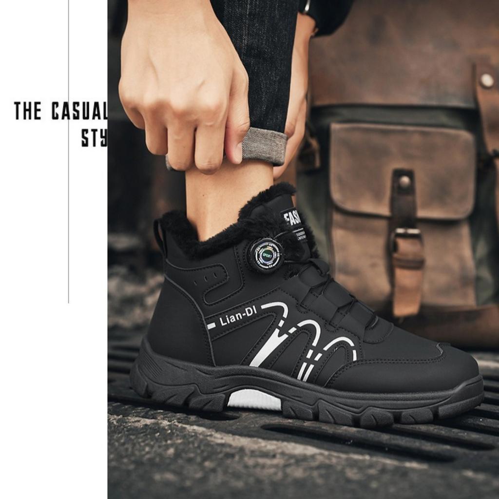 Velvet Shoes, Thick Shoes, Cotton Shoes, Men's Shoes, Warm Shoes, Martin Boots, Breathable, Casual Shoes, Sports Shoes