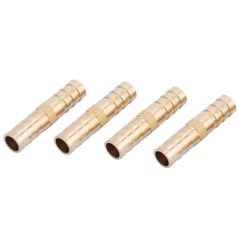 Brass Fitting Hose Barb Tail Reducer Reducing Plug Connector (6mm-8mm 4 pcs)