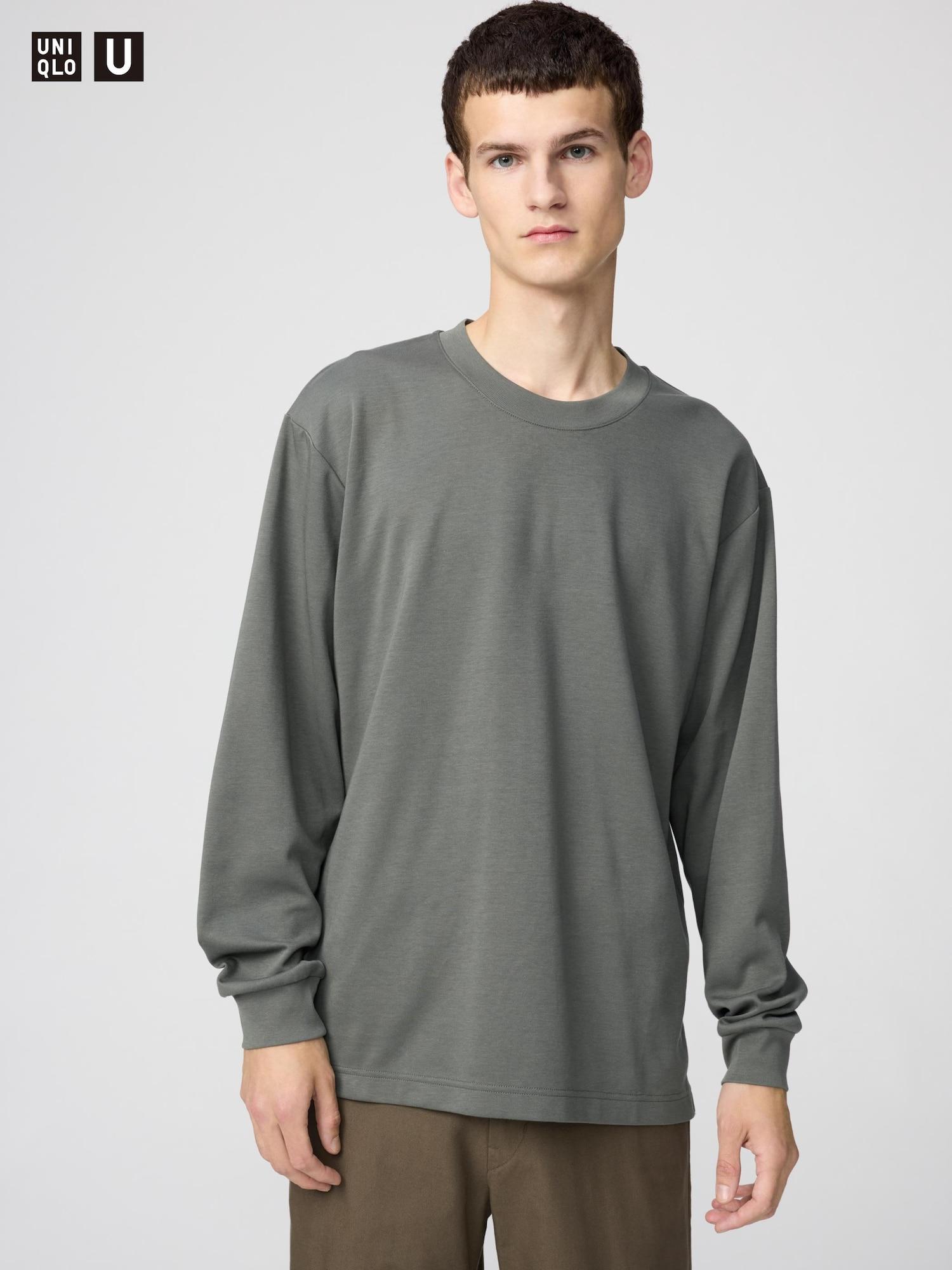 

Футболка Uniqlo Airism Cotton с круглым вырезом и длинным рукавом 58 DARK GREEN/UNISEX S