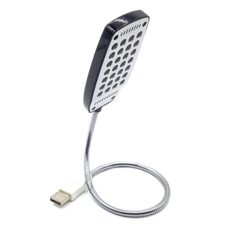 USB Flexible Mini Light 360° Adjustable 28 LED Desk Reading Lamp For Laptop PC Computer