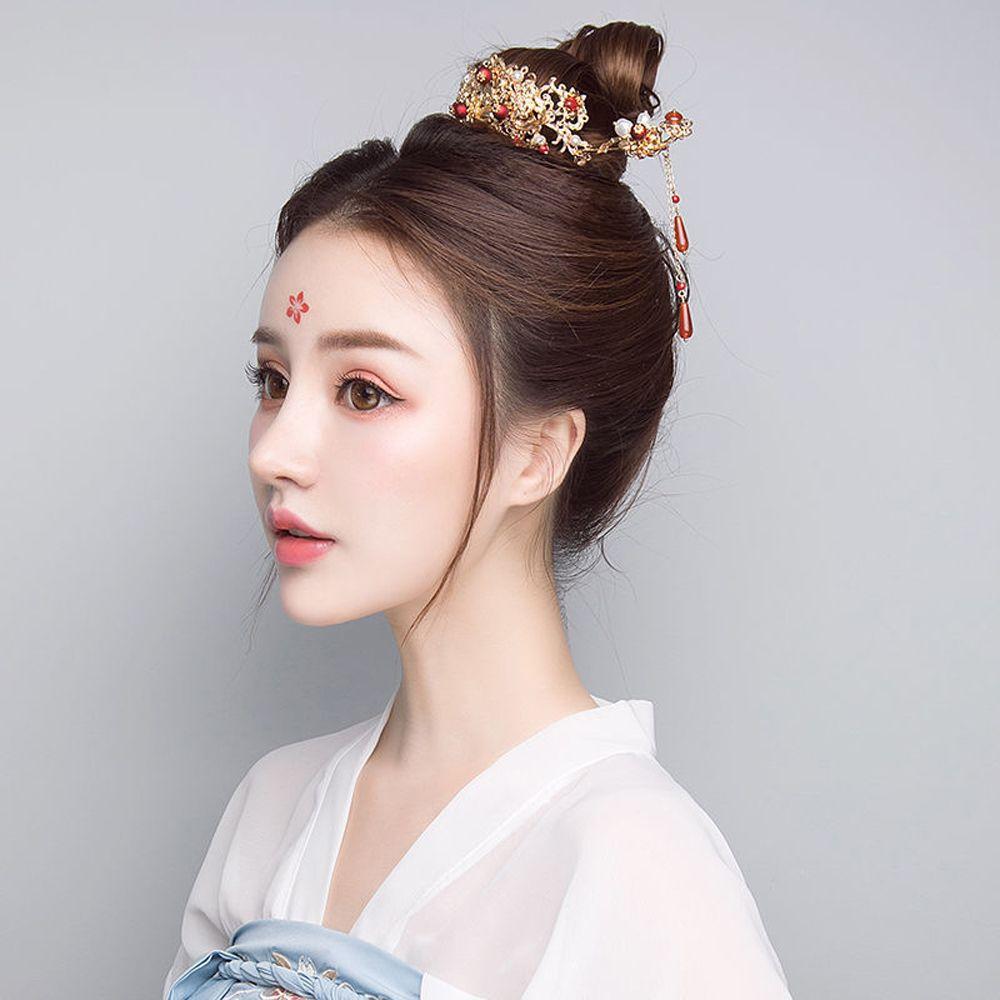 Hair Clip Beaded Bridal Chinese Hair Fork Women Hair Sticks Wedding Headdress Korean Hanfu Hairpins
