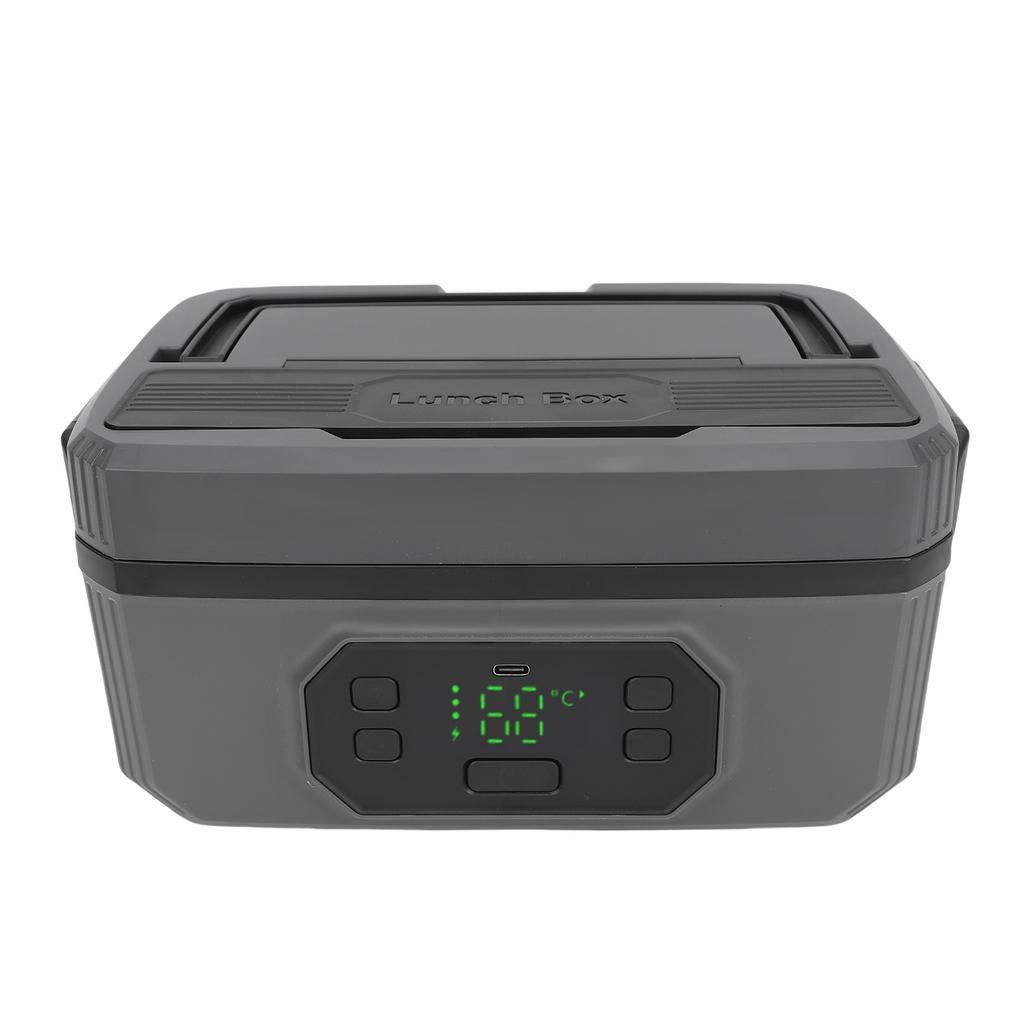 Electric Lunch Box Rechargeable Cordless Large Capacity Fast Heating Portable Lunch Warmer 1600ML (24000mah Battery)