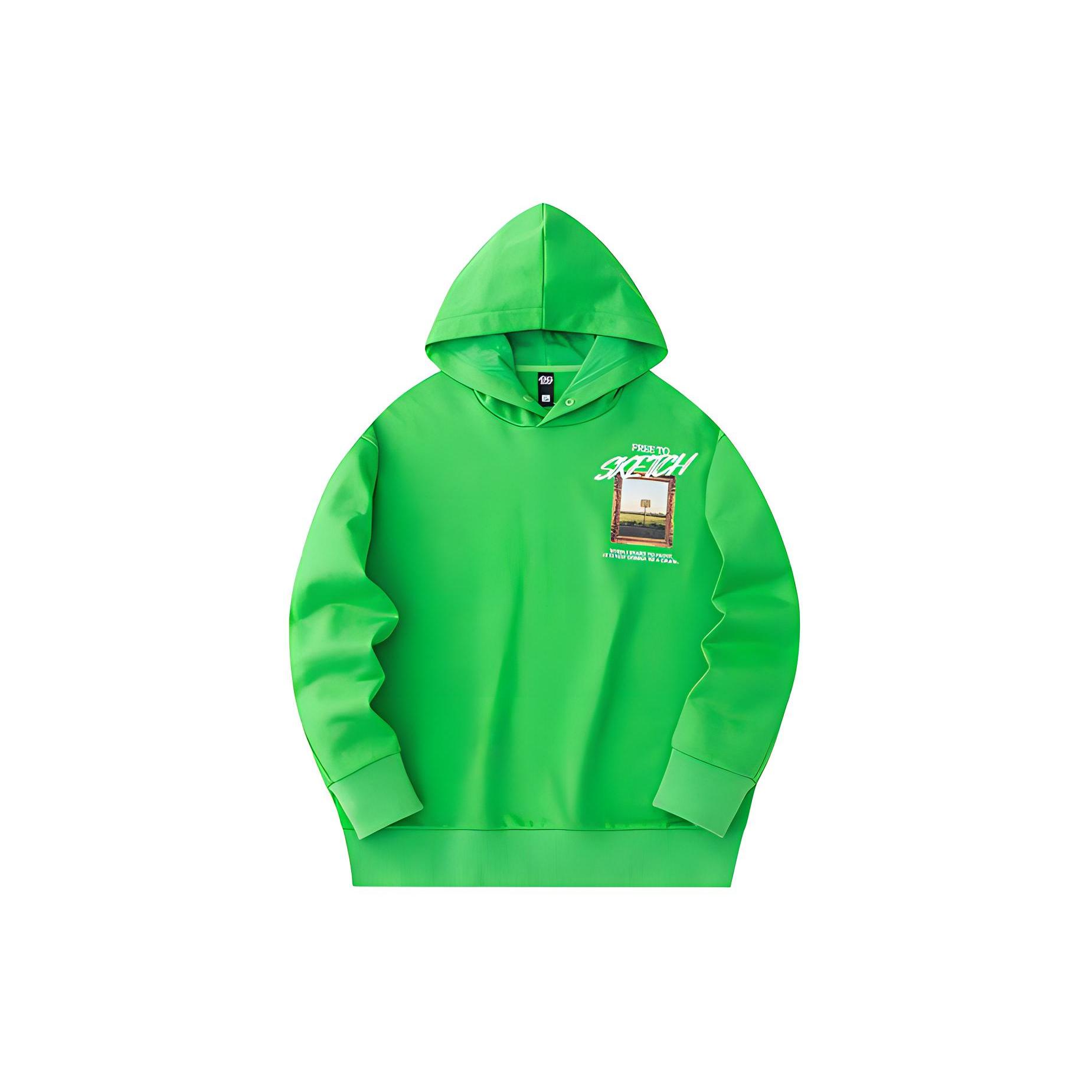 Anta Basketball Collection Sweatshirt Unisex Fluorescent Fruit Green 172411704-4 XL
