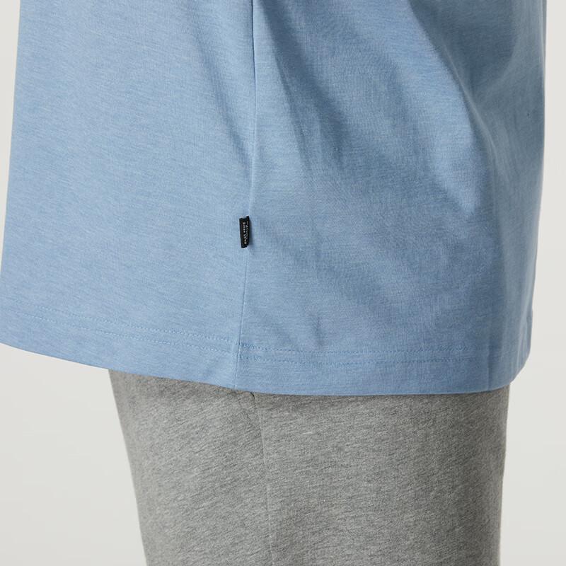 Puma Letter Print Casual Fitness Training Short Sleeve T-Shirt Men Tops Blue 675711-20