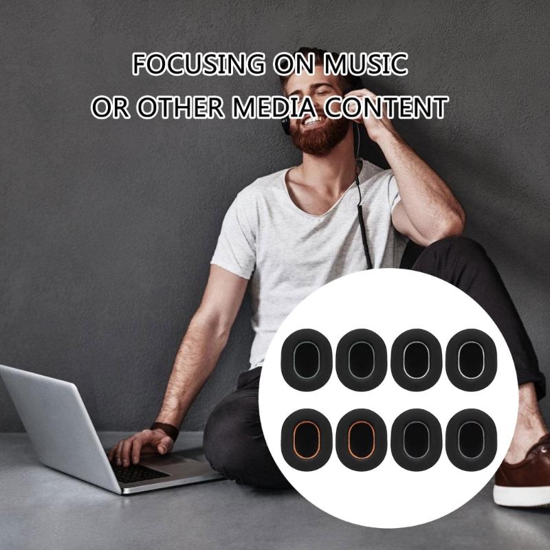 Soft Sponge Earpads for ATH-M20 M30 M40 M50X Headphone Lightweight Cooling Gel Ear Cushions Replacement Part