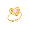 Zircon Heart Stainless Steel Rings for Women Gold Color Wedding Couple Ring Aesthetic Jewelry Accessories Gift Anillos Mujer