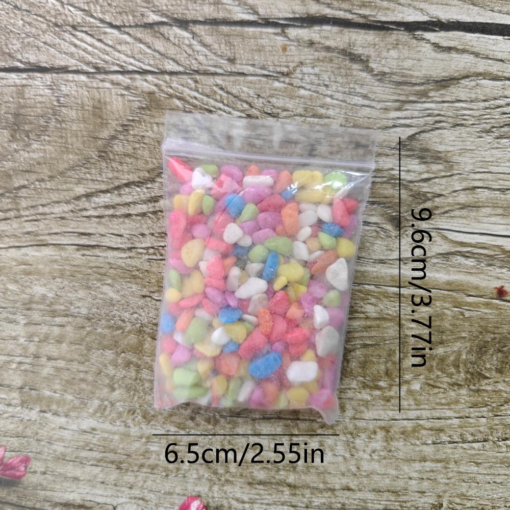 2.82oz Polished Pebbles, Decorative Colorful Small Rocks For Succulent Pot, Small Pebble Stone For Landscaping, Bonsai, Aquarium