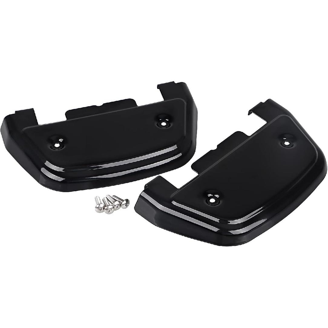 

Black Passenger Footboard Covers for Harley Touring Road Glide Street Glide Electra Glide Dyna Softail FLTRX FLHX FLHT чёрный