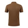 Summer Men's Solid Color Polo Shirt Short Sleeve Lapel Button Tshirts Casual Breathable Jogging Tops Cycling Suit Work Business