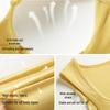 Women's Summer Sling Tank Top with Integrated Padded Bra, Thin Style, Anti-Auxiliary Breast Bandeau.