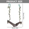 Parrot Toy Bird Toy Parrot Swing Toy Wood Perch Training Stand Stick Holder for Parakeets Ladder Swing Supplies