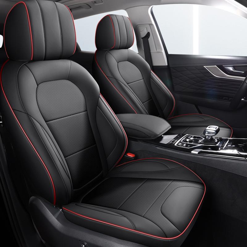 All-Season Full Leather Seat Cover for Hongqi HS5 - Custom Fit, Full Surround Design