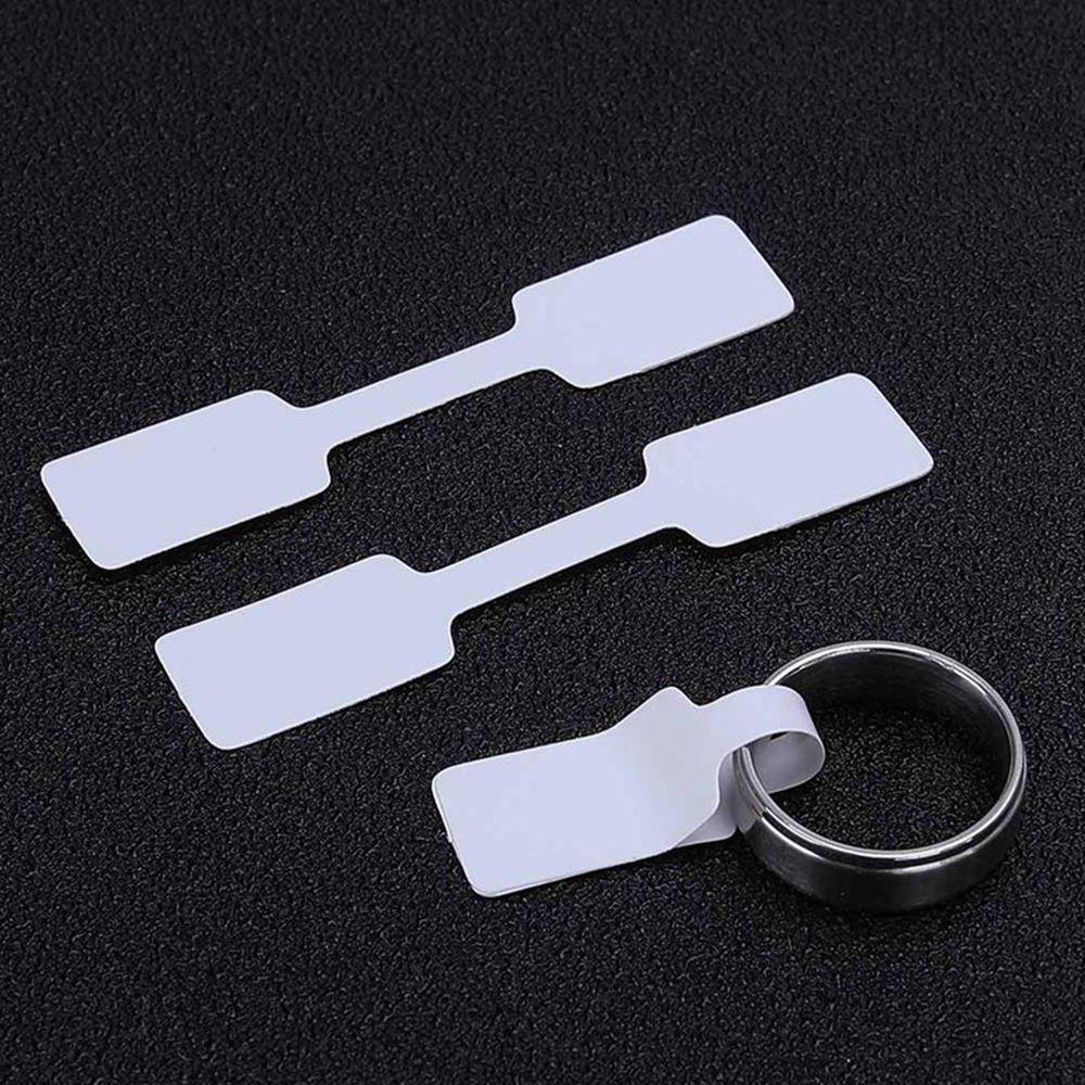 White Bracelet Stickers Necklace Ring Sticker Hang Size Paper Price Labels Display Tags