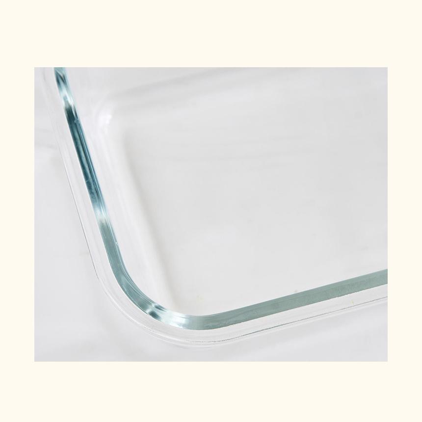 CORELLE BREEZE Rechteckiger Glas-Lebensmittelaufbewahrungsbehälter 2 Stk. (400ml) BPA frei