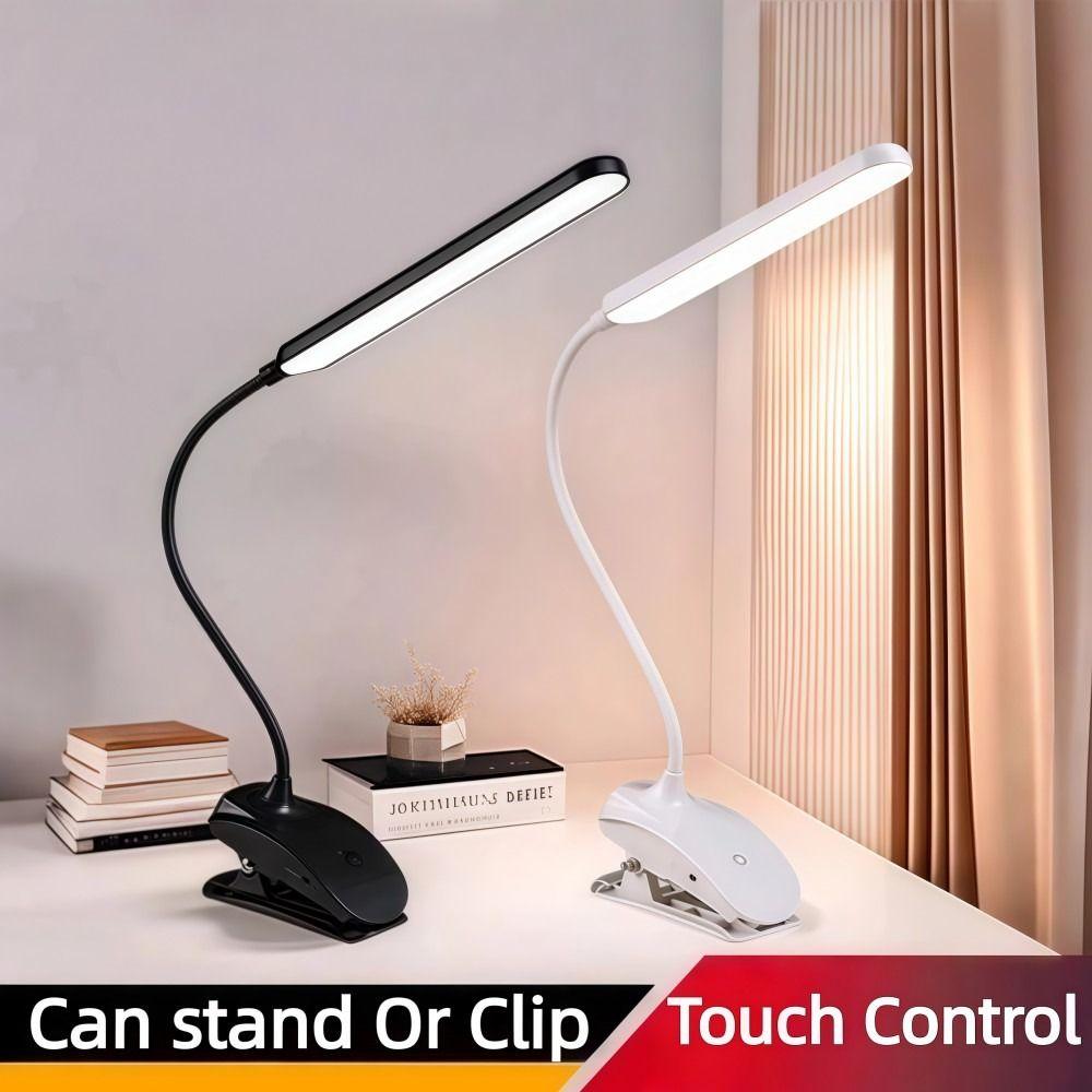 with Clip LED Reading Light USB Rechargeable Book Lights Night Bed Lamp  For Night Lighting