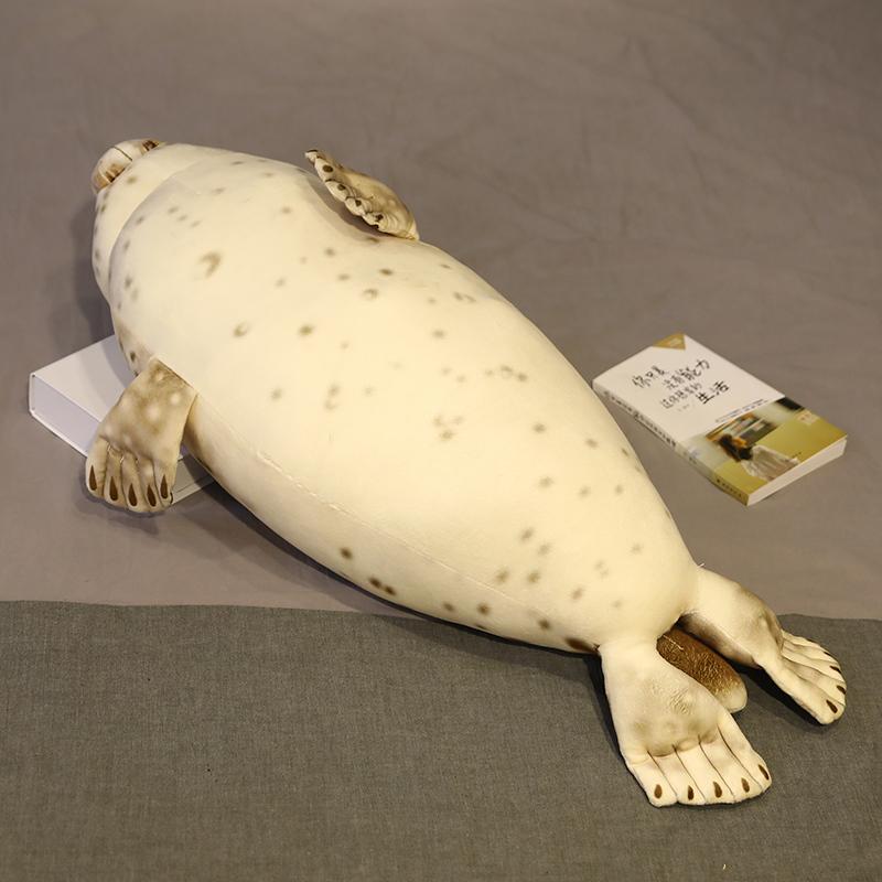35-110cm Simulation 3D Sea Lion Plush Toys High Quality Stuffed Soft Animal Seal Pillow Baby Kawaii Sleeping Appease Dolls
