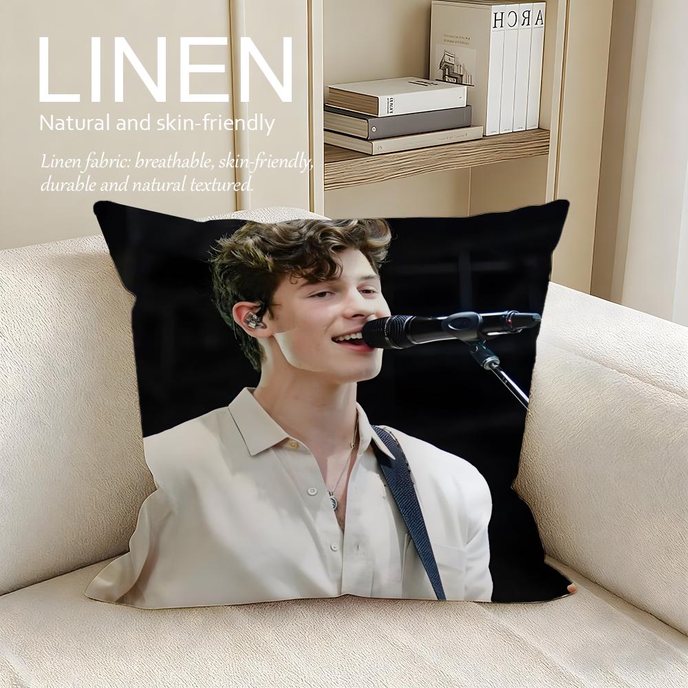 Musik Shawn Mendes Kissenbezug Kissenbezüge Set Stk x x Atmungsaktiv Waschbar Sofakissenbezug