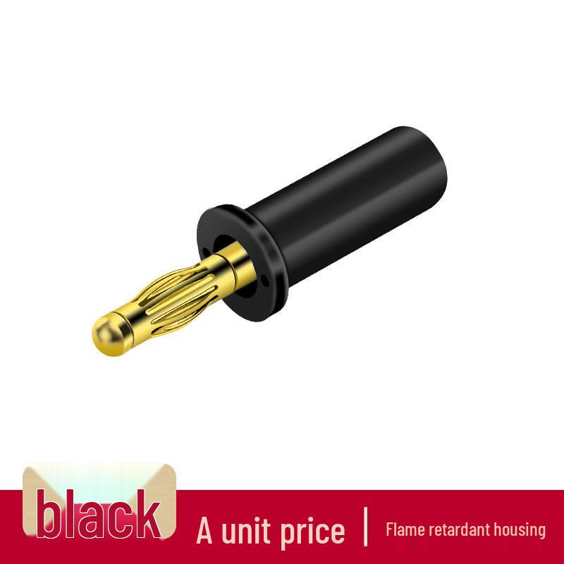 Gold-Plated 4mm Banana Plug Connector for Industrial Instruments