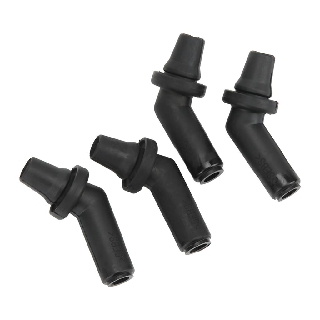 4pcs Sunroof Drain Tube Connector EEH500100 Rubber Black Replacement for Range Rover Sport LR3 LR4