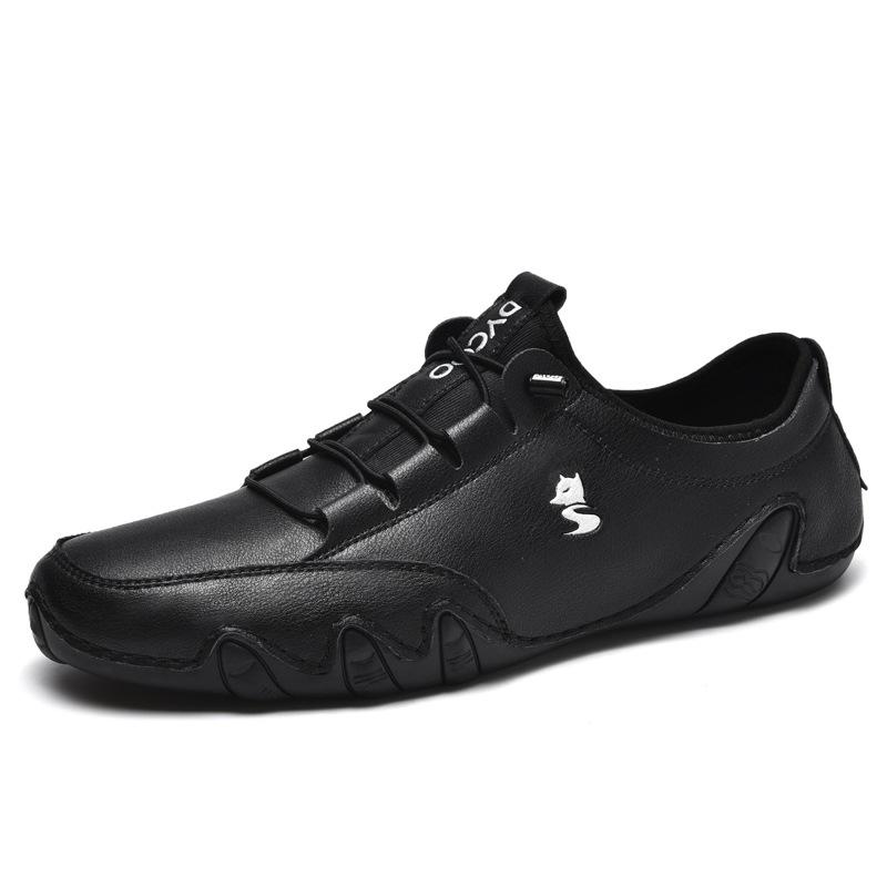 LDECK First-layer Leather Low-top Casual Shoes Martin Shoes Men's Octopus Large-size Shoes