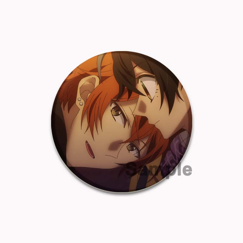 32/44/58mm Round Anime SASAKI and MIYANO Enamel Pins Handmade Brooch Cartoon Cosplay Badge On Backpack Jewelry Accessories Gifts