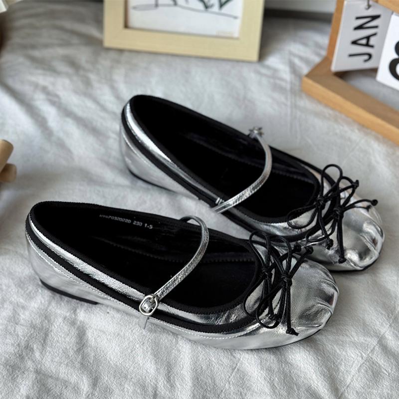 Bow Women Mary Jance Shoes Shallow Cozy Sport Shoes Woman's Sandals 2025 Brand New Designer Dress Zapatillas De Mujer