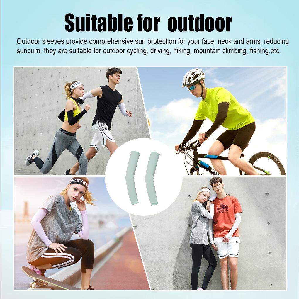 Sun Sleeves Gifts Sleeves Pair Breathable Cooling 1 Goods Good High-elastic Comfortable Sporting for Driving Cycling Hiking