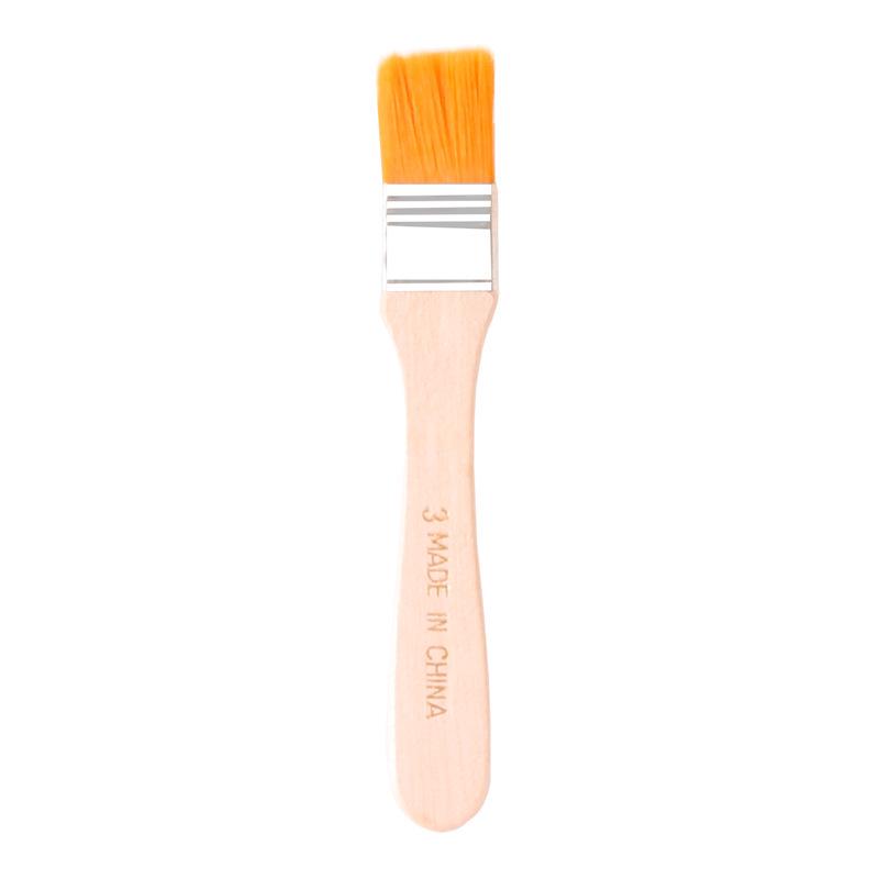 Children's Wooden Handle Nylon Bristle Brush No.1-12 for Oil Painting & BBQ