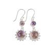 Natural Ametrine Gemstone 925 Sterling Silver Jewelry Handmade Earrings 1.80" EE-13-22