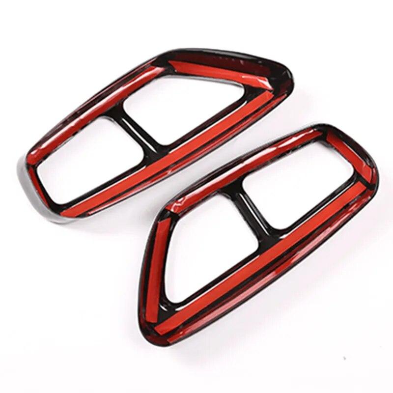 2PCS Stainless Steel Exhause Air Filter 2 To 4 Cover Car Accessories Sticker for BMW G30 G32 G31 630i 640i 530i GT 2017 2018