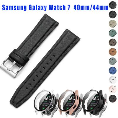 Case + Band Voor Samsung Galaxy Watch 7 Watch7 44mm 40mm FE Accessoires Horlogeband Beschermhoes Met Schermbeschermer Shell Cover