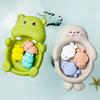 4-Piece set of non-porous design bathroom toys, cute seal and hippo shaped bathtub toy set, floating bathtub toys, bathroom games