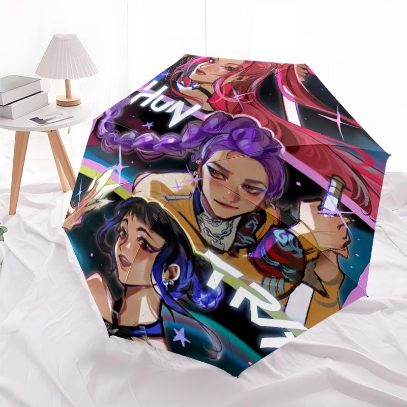 1pc KPop Demon Hunters17 Umbrella, Sun Protection, And UV Shielding. It Has Eight Sturdy Ribs for Outdoor Use And Perfect Gift
