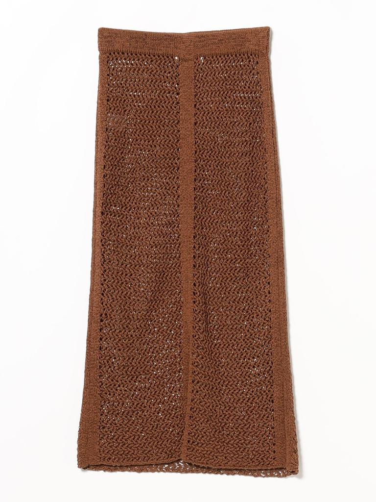 BEAMS LIFE STORE by BEAMS LOGAN Knitting Mills Knit Skirt, Women's, Brown, One Size