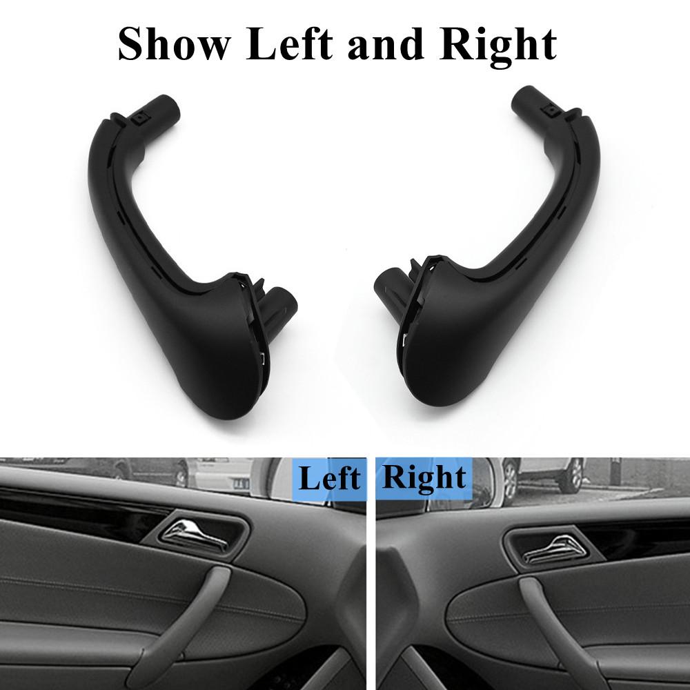 Black Beige Gray Car Front Rear Interior Inner Door Pull Carrier Covers Handles Trim For Mercedes Benz W203 C-Class